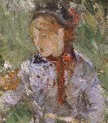 Berthe Morisot Detail of  The woman and children are in the park Spain oil painting artist